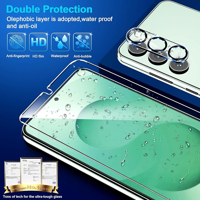 firtstnow 3 Pack for Samsung Galaxy S25 Plus Screen Protector Tempered Glass +