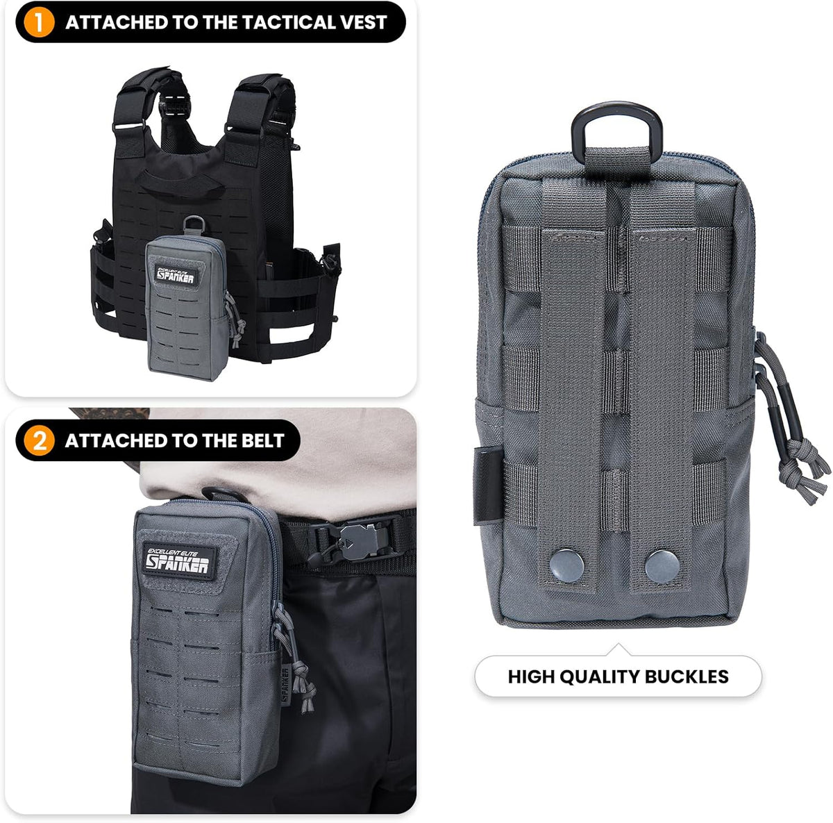 EXCELLENT ELITE SPANKER Tactical MOLLE Pouch EDC Utility Pouches