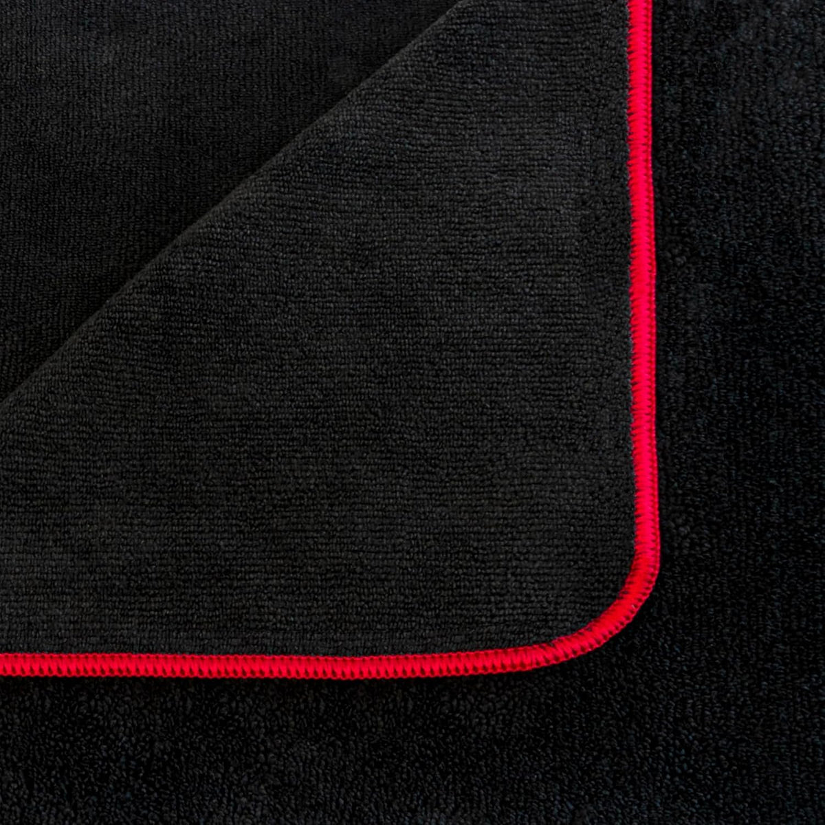 Detailer's Preference Dual Pile 400 GSM Microfiber Towels with Red Trim, All-Purpose Terry Weave Cleaning Cloths for Auto, Home, Boat, Scratch-Free & Reusable, 16x24 Inches, 12-Pack