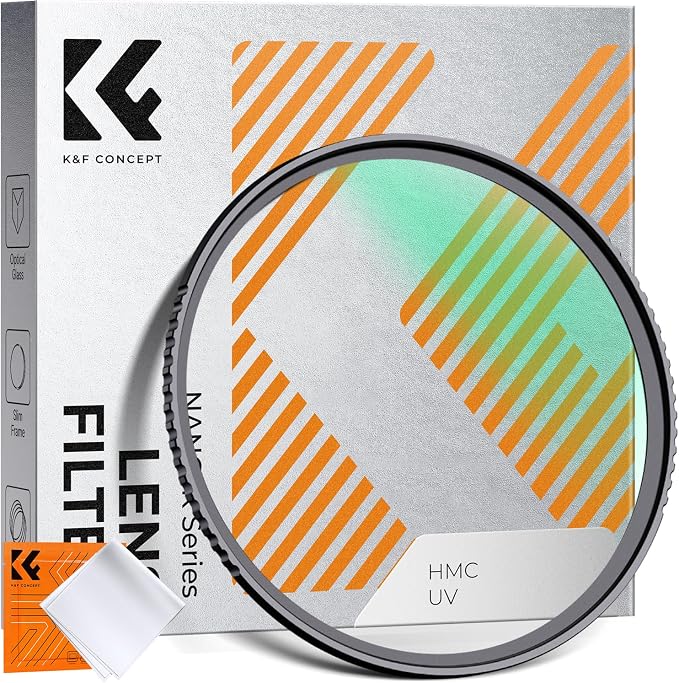K&F CONCEPT 77mm MCUV Lens Protection Filter 18 Multi-Coated Camera Lens UV