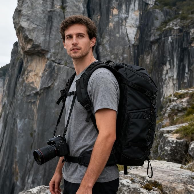 LEOFOTO 35L Camera Backpack for Photographer, Lightweight Waterproof Travel