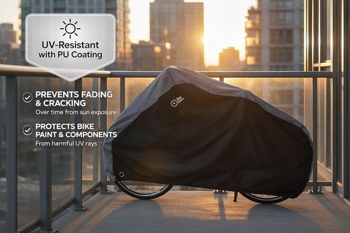 Bicycle Cover Waterproof Outdoor for 1 Bike, 3-Year Warranty, Heavy Duty 420D Ripstop, Anti-UV, Fits Mountain, Road, Cruiser & Standard Bikes up to 29 in, Rain Sun Dust All Weather Proof