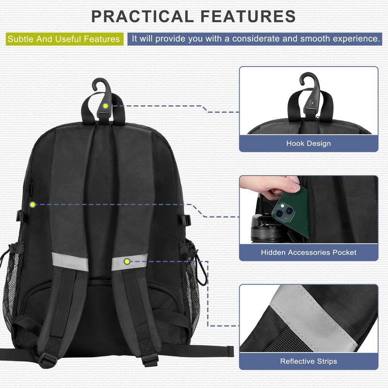 UNIHIMAL Tennis Bag Tennis Backpack for Men Women, Large Capacity Holds 2 Rackets with Ventilated Shoe Compartment and Insulated Pocket