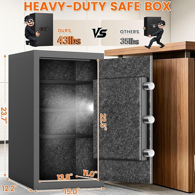 2026 35-Min 1700°F Fire Proof Safe