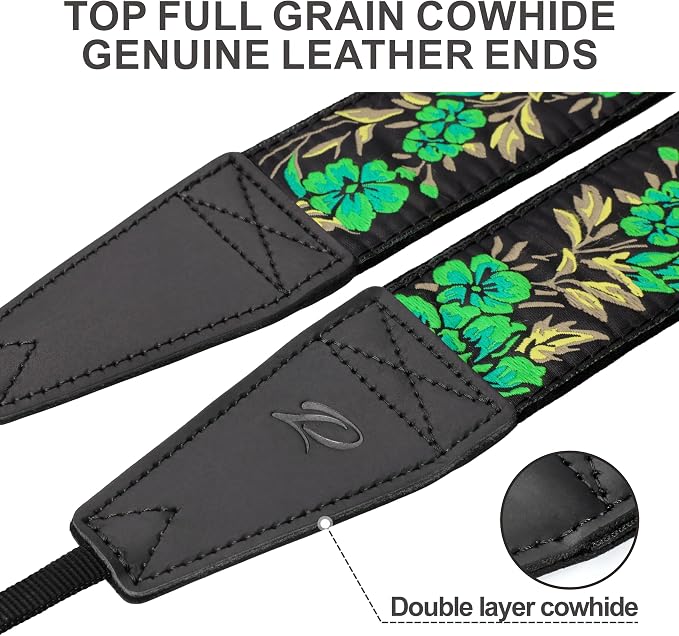 Padwa Lifestyle Green Rose Camera Strap