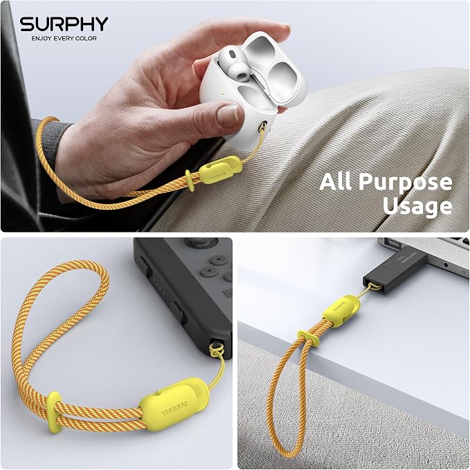 SURPHY 2 Pack Phone Lanyard for Cellphone Case, Phone Wrist Strap for Case