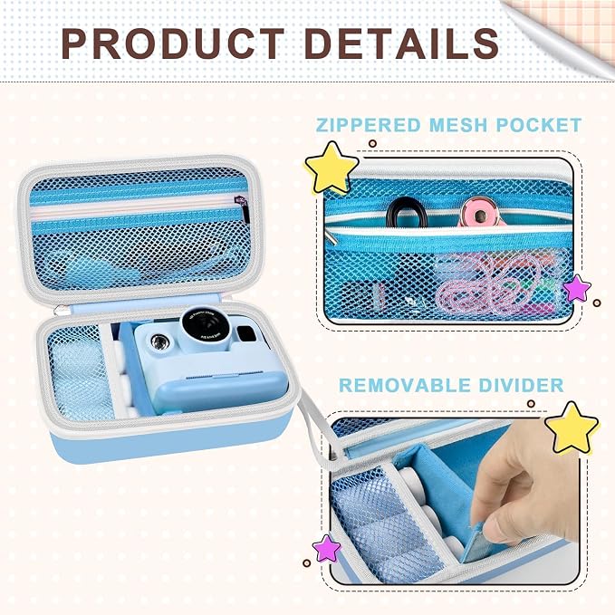 kids Instant Print Camera Case Compatible