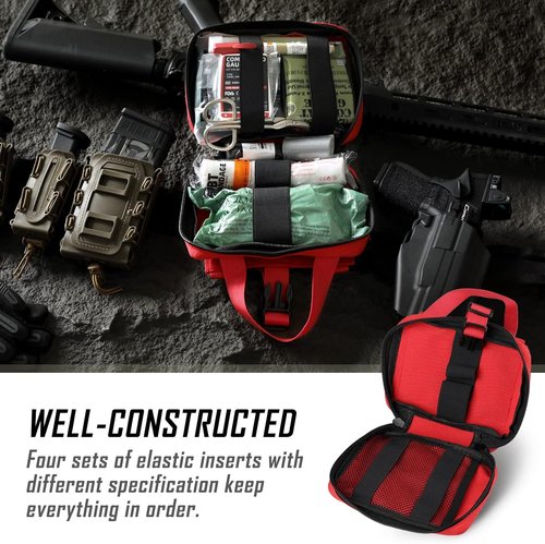 LIVANS Tactical IFAK Pouch - Tear-Away Molle First Aid Bag for Outdoor Travel & Hiking