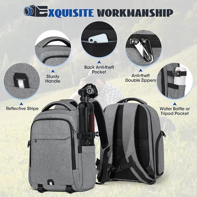 Camera Backpack Camera Bag for Photographers DSLR SLR Mirrorless Camera Cases