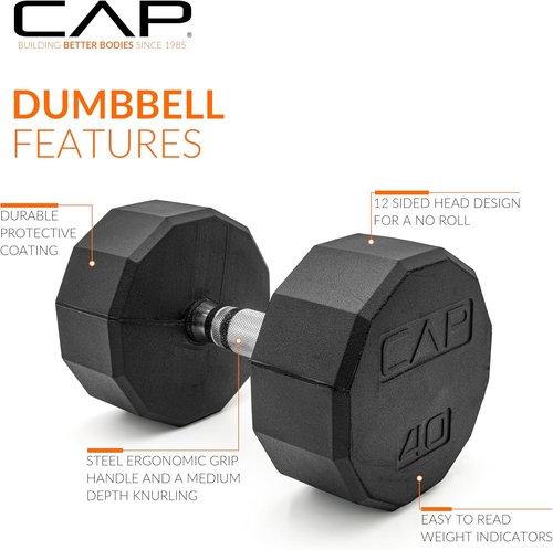 CAP Barbell Coated Dumbbell Weights - Versatile Options in Pairs & Sets for Every Workout