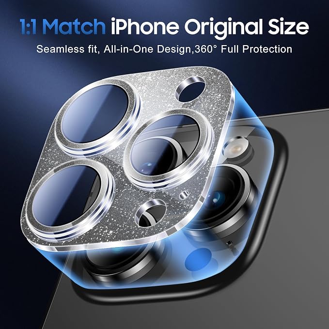 UniqueMe 3 Packs Compatible for iPhone 14 Pro Max/iPhone 14 Pro Camera Lens