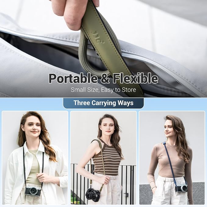 JJC 100cm Braided Rope Camera Strap, Soft Neck Shoulder Strap