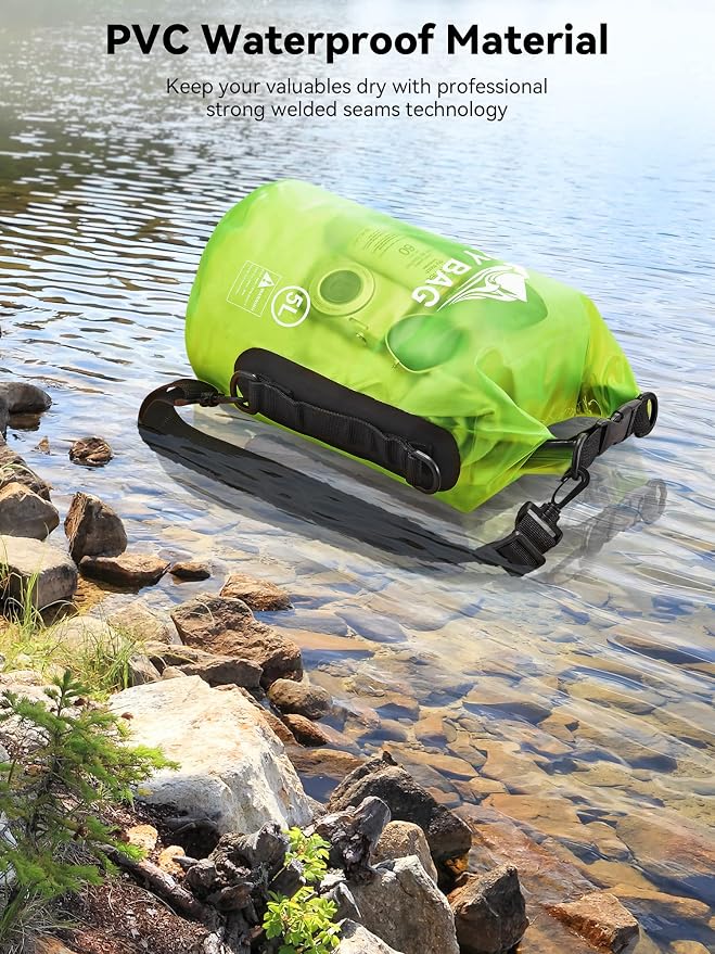 HEETA Dry Bag Waterproof for Women Men, 5L/10L/20L/30L/40L Roll Top Lightweight