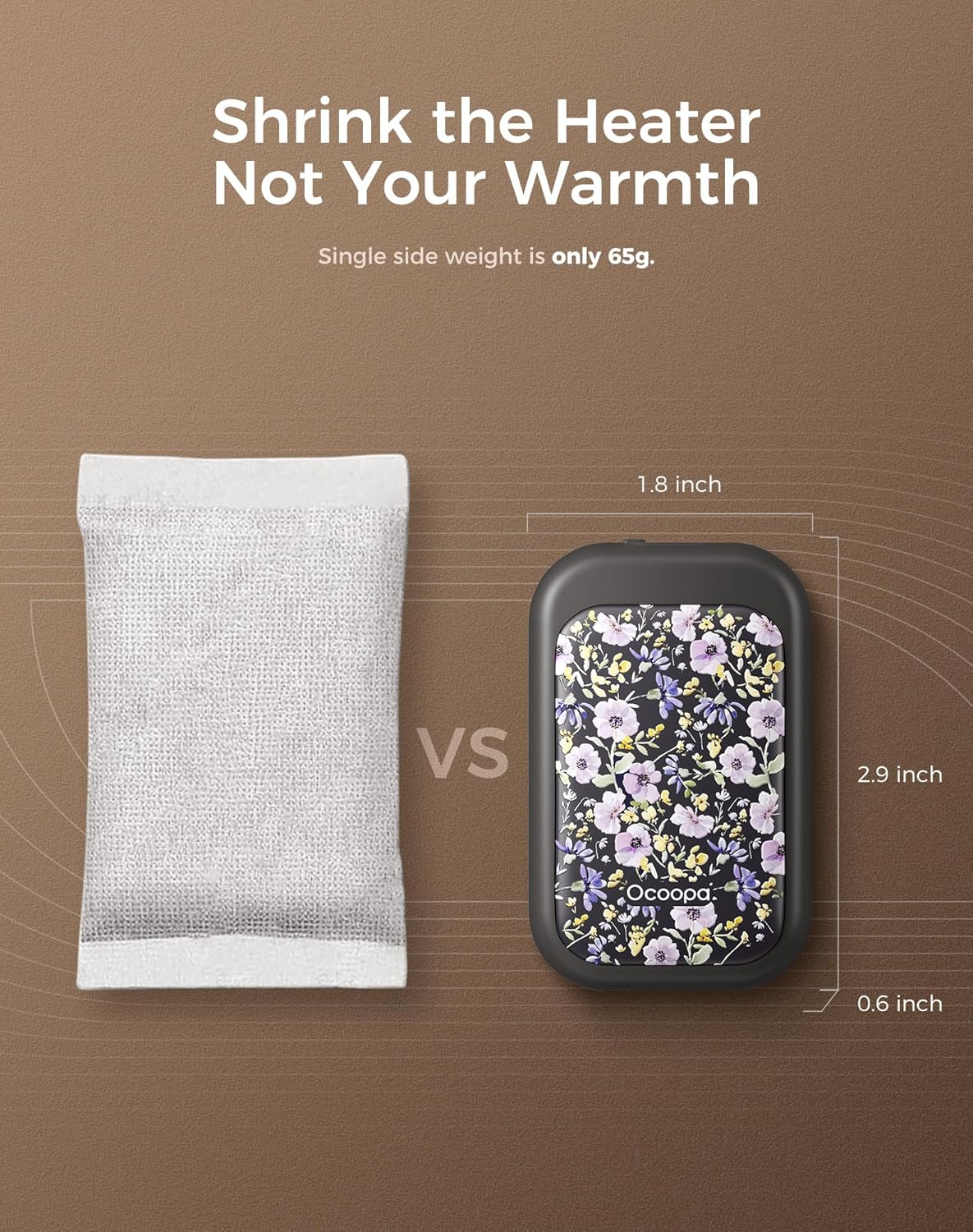OCOOPA Magnetic Rechargeable Hand Warmers - 2 Pack Card-Style Electric Warmers | 8-Hour Battery Life, Portable Heater for Men & Women