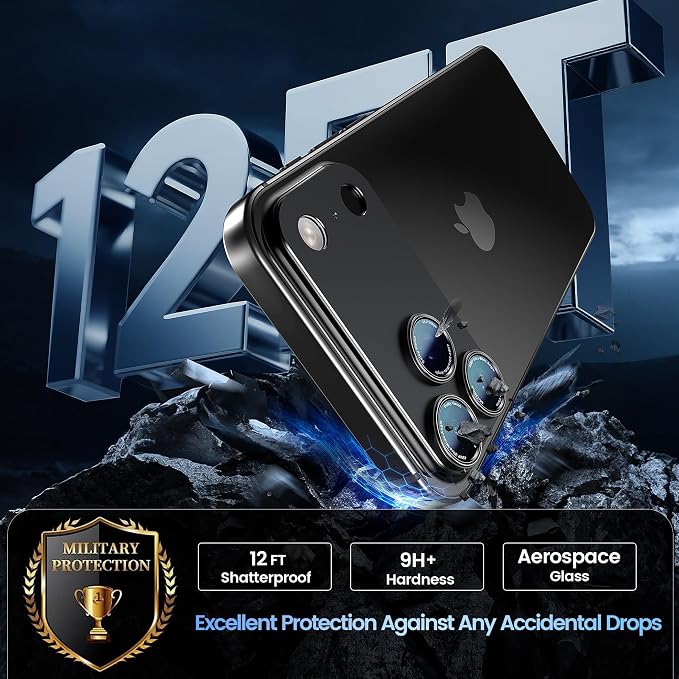CACOE Camera Lens Protector for iPhone 17 Pro Max