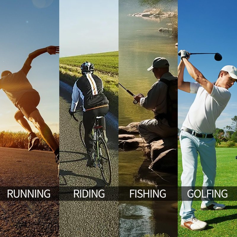 RSQQAV Polarized Sports Sunglasses for Men Women,Driving Fishing Cycling Mountain Bike Sunglasses UV400 Protection