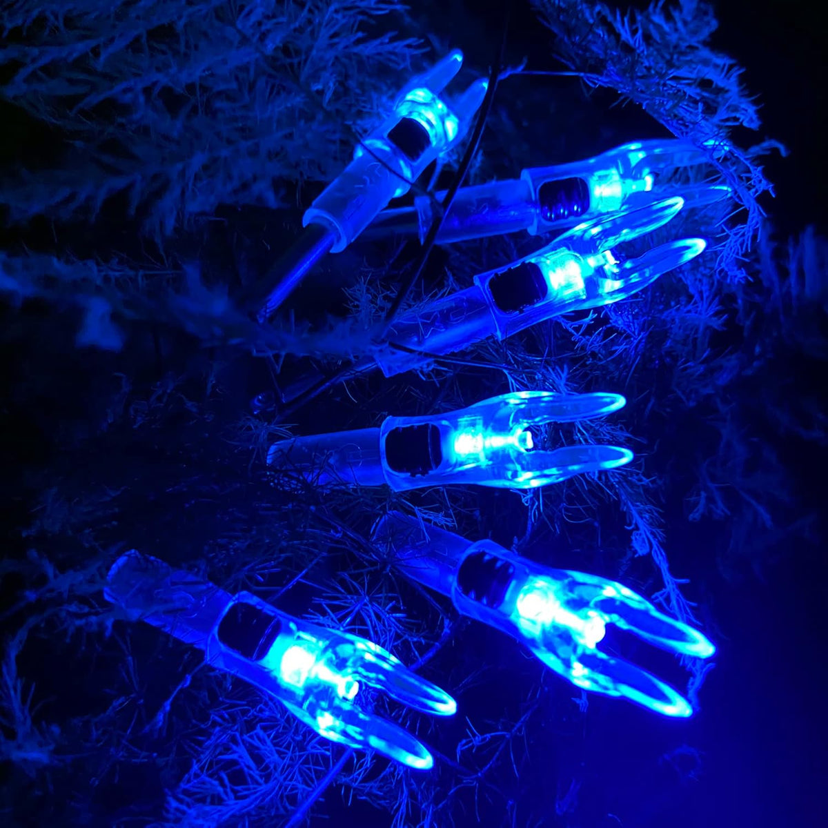 Skiennix High-Visibility LED Arrow Nocks - 6PCS with ON/OFF Switch | Fits .204-.246 Diameter