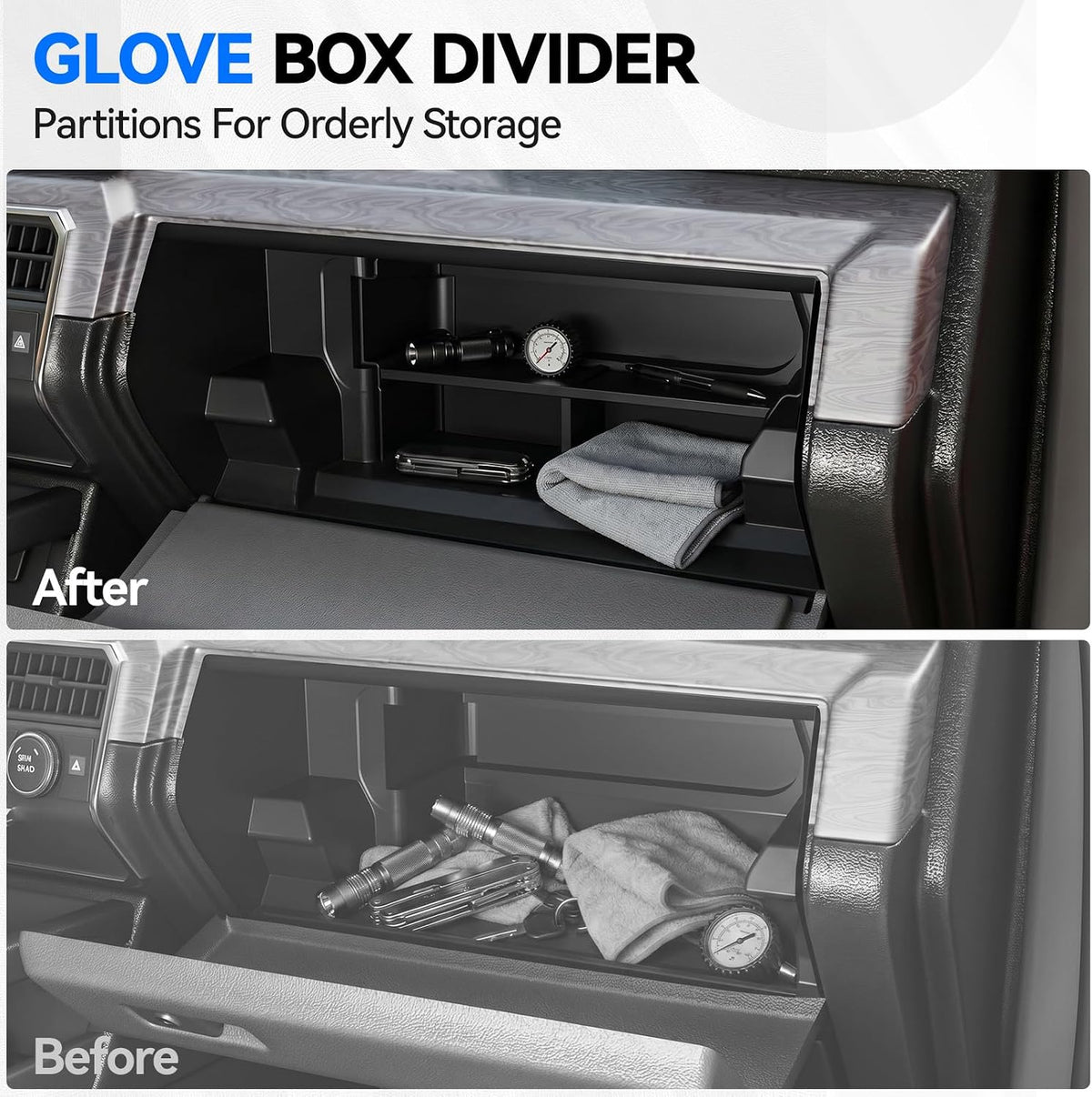 ELECFRESH Center Console Organizer for 2024-2026 Toyota Tacoma Accessories