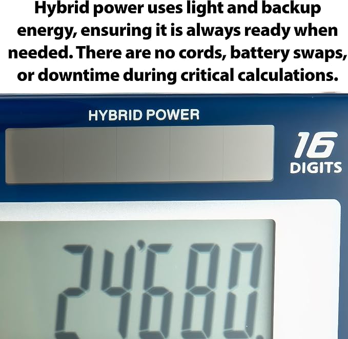 Victor 6700 Large Desktop Calculator, 16-Digit LCD