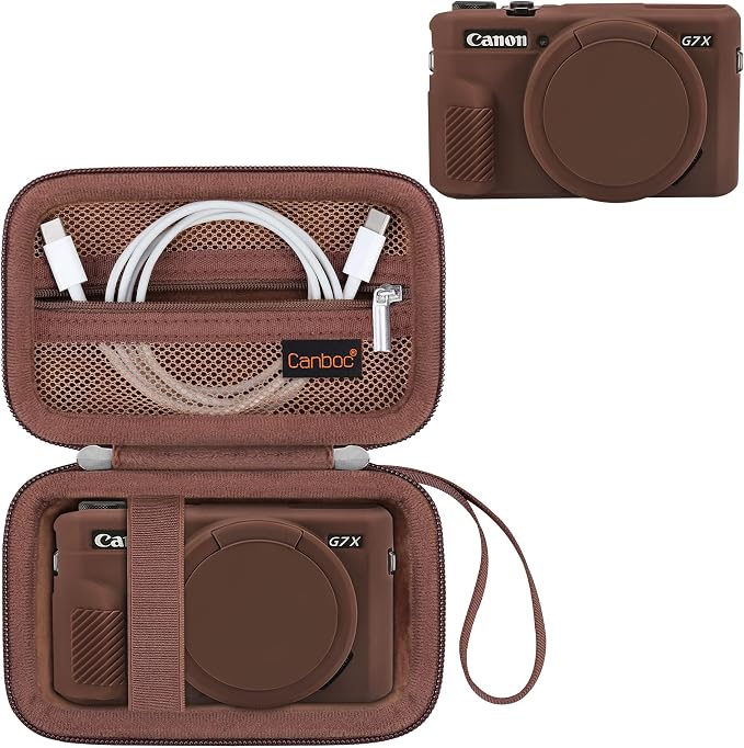 Canboc Camera Case for Canon PowerShot G7 X Mark II Digital Camera, Hard