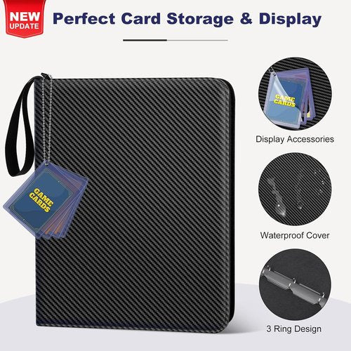 Mlikero Card Binder - 9 Pocket Trading Card Album with 720 Double-Sided Pockets | Ideal for MTG, TCG & Sports Cards (Pack of 2)