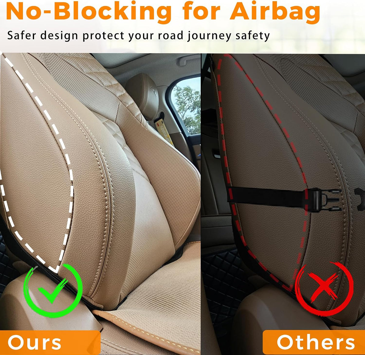 Backseat Car Organizer with Tray, 9 Storage Pockets Back Seat Protector with Foldable Tablet Holder, Waterproof Back of Seat Kick Mats for Kids Adult, Road Trip Essentials Travel 2 Pack, Black
