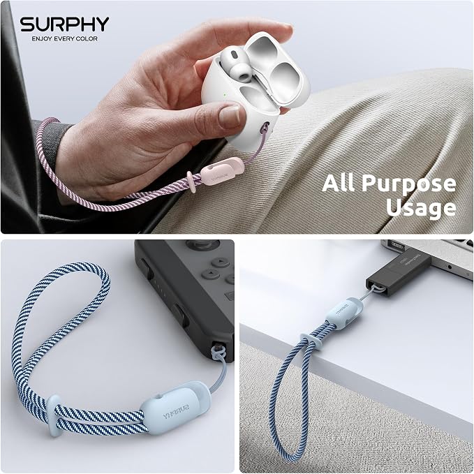 SURPHY 2 Pack Phone Lanyard for Cellphone Case, Phone Wrist Strap for Case