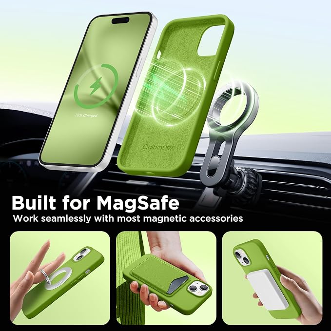 GolbinBox Magnetic for iPhone 15 Case, Compatible