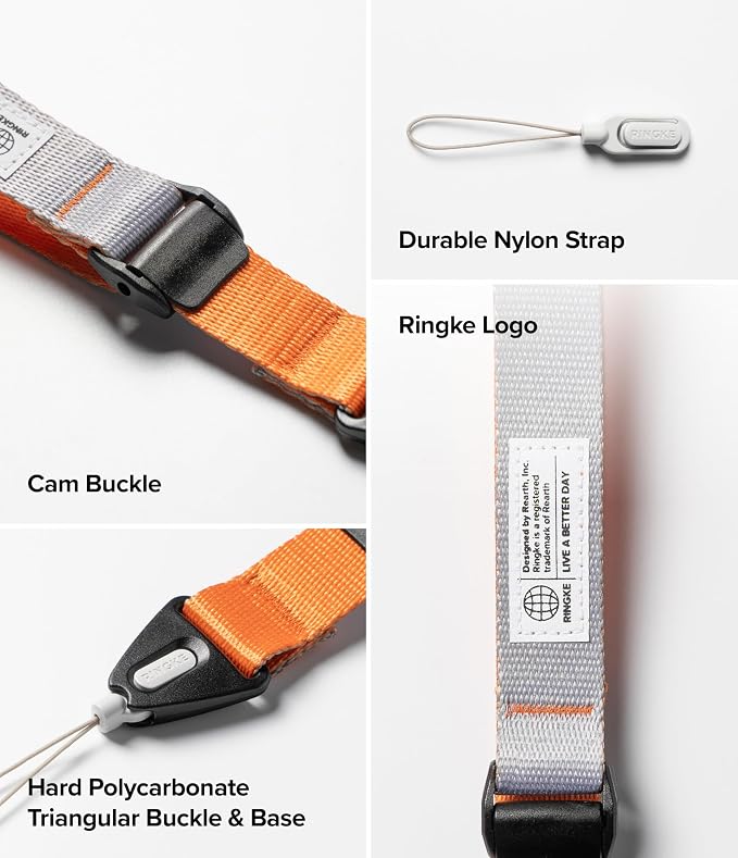 Ringke Cam Buckle Hand Strap Secure Anti-Theft, Anti-Drop Phone Strap