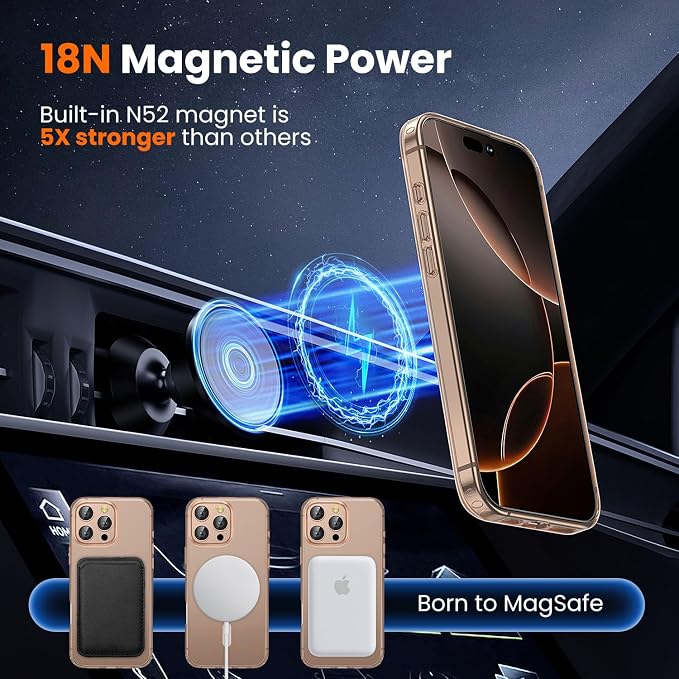 toushion 3 in 1 for iPhone 16 Pro Case Clear