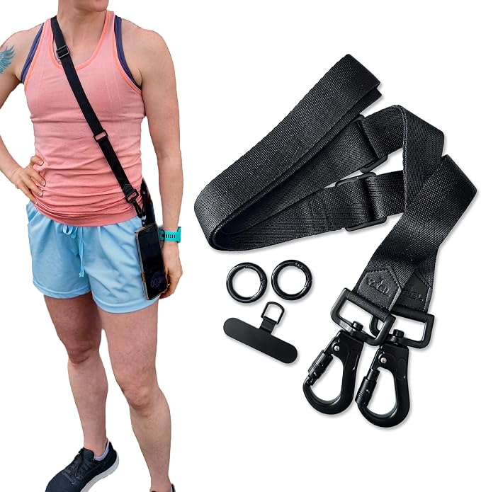YAEL Halo Black Adjustable Cut-Resistant Anti-Theft Security Strap