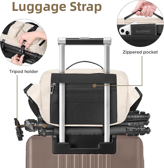 TAAOKA Camera Sling Bag, DSLR Camera Bag