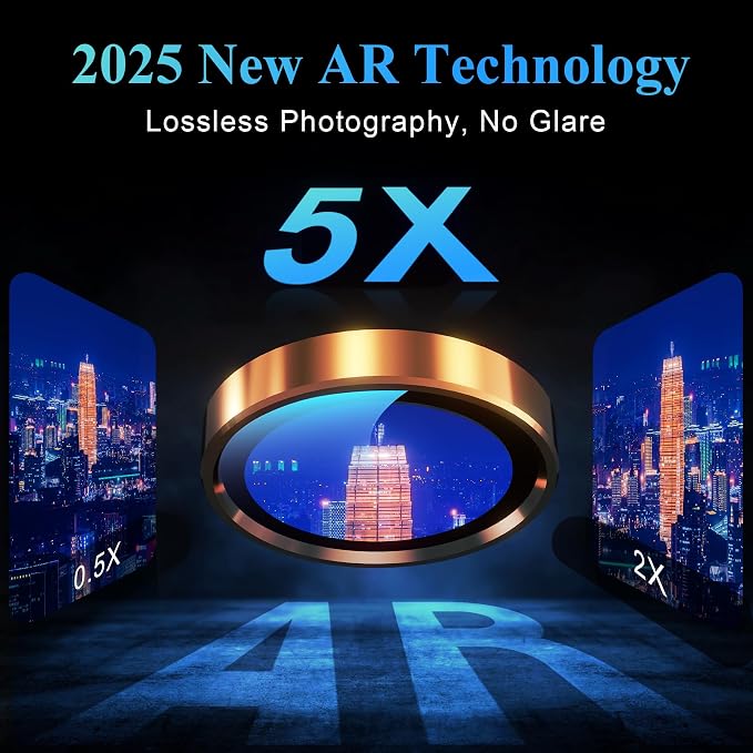 YWXTW Camera Lens Protector for iPhone 17 Pro/iPhone 17 Pro Max, Tempered Glass