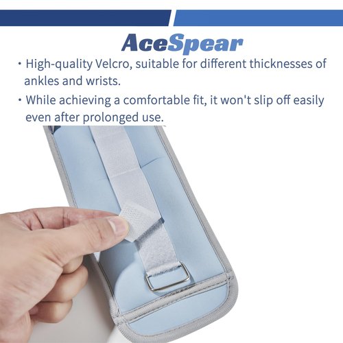 AceSpear Ankle Weights for Men Women Wrist Weights 2 * 1lb 2lbs 3lbs 4lbs 5lbs 6lbs Leg Weights Sandbags Kids Arm Hand Weights for Fitness Walking Running Gym