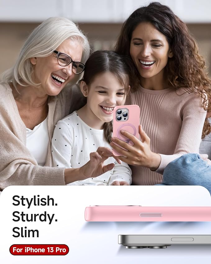 LeYi for iPhone-13-Pro Case Pink: