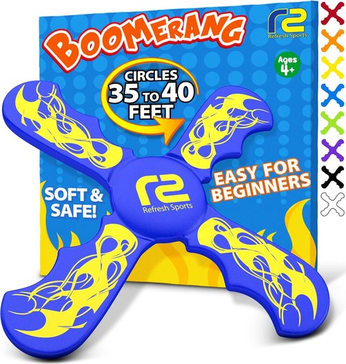 Boomerang Fun | Soft & Easy Outdoor Toy for Kids - Perfect Gift for Ages 6-12 - Ideal for Boys & Girls