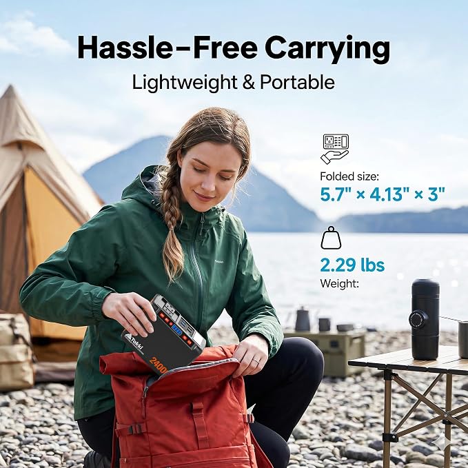 Takki 88.8Wh Portable Power Station Lithium Battery Small Generator Power Bank with 110V AC Outlet Battery Backup for Camping Home Use Emergency(Solar Panel Optional)
