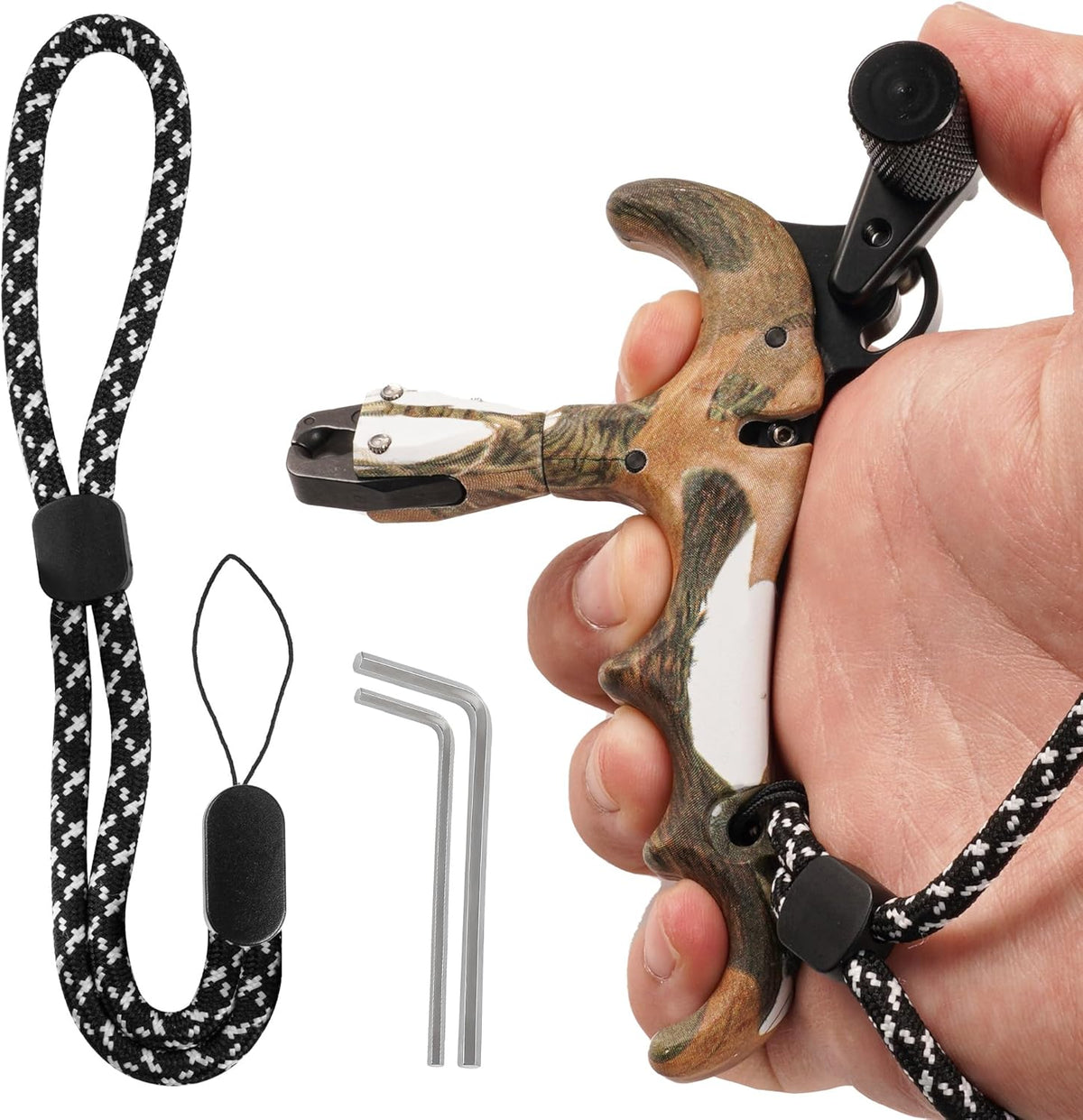 Skiennix Compound Bow Release - 360° Rotatable Thumb Trigger for Outdoor Archery Hunting