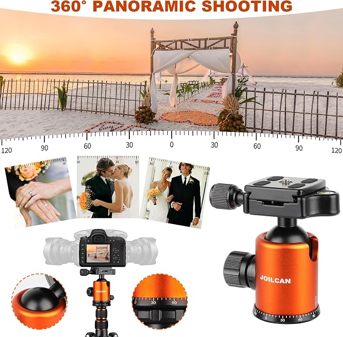 80/85 inches Heavy Duty Tripod for Camera and Phone, DSLR Binoculars Spotting
