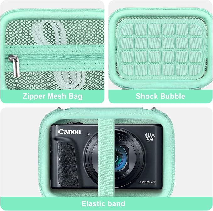Hard Carrying Case for Canon PowerShot SX740 HS/ELPH 360 HS/ SX730 HS/ SX720