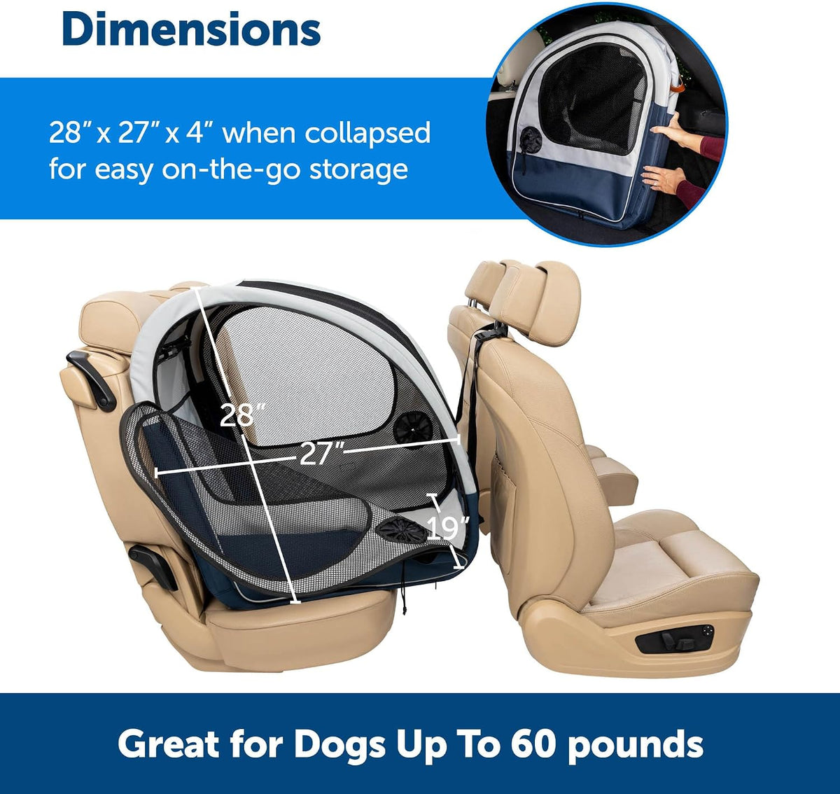 PetSafe Happy Ride Collapsible Travel Dog Crate