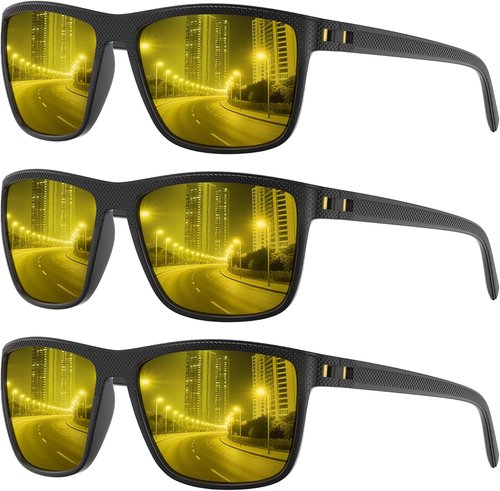 Fanshen Polarized Sports Sunglasses - Lightweight UV Protection for Men | Ideal for Driving, Fishing, Golf, Cycling