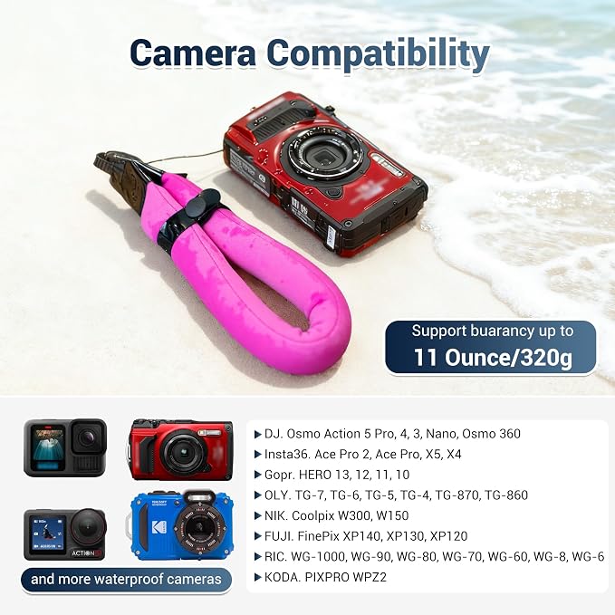 JJC Waterproof Camera Float Strap Phone Float Strap