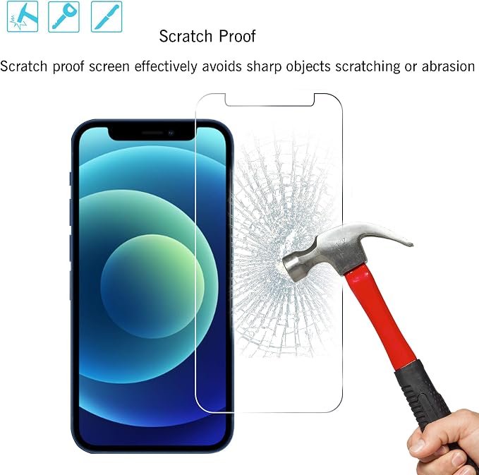 Ailun Screen Protector for iPhone 12 mini 2020 3Pack Tempered Glass