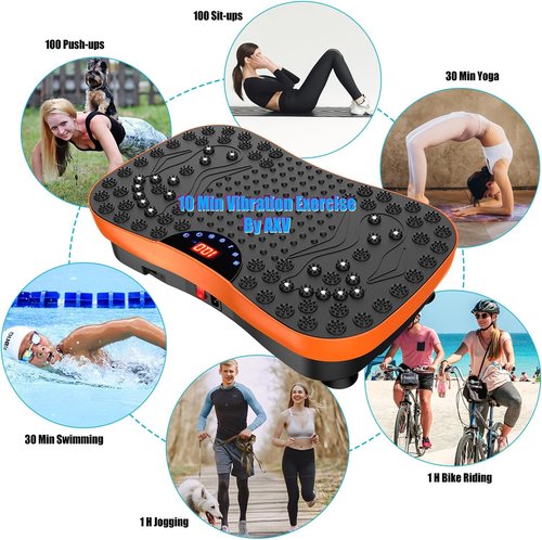AXV Vibration Plate - Full Body Fitness Machine for Weight Loss | Lymphatic Drainage & Shaking Workout