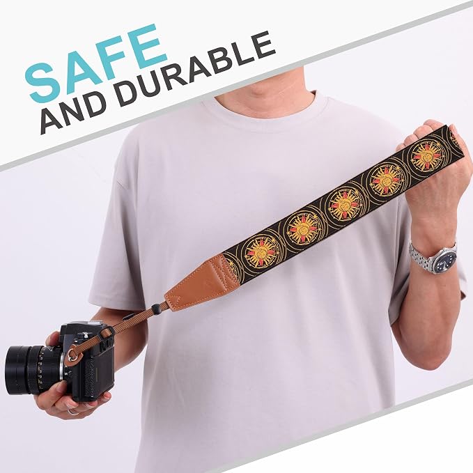 Padwa Lifestyle Yellow Sun God Camera Strap