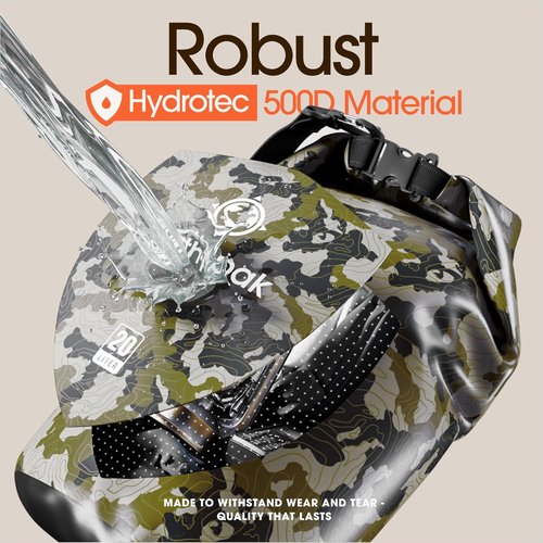 Earth Pak Waterproof Dry Bag - Roll Top Backpack Keeps Gear Dry with Waterproof Phone Case | 20L
