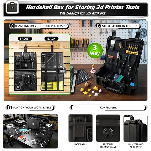 76pcs 3D Printer Tools Kit for Model Finishing/Deburring/Drilling/Polishing