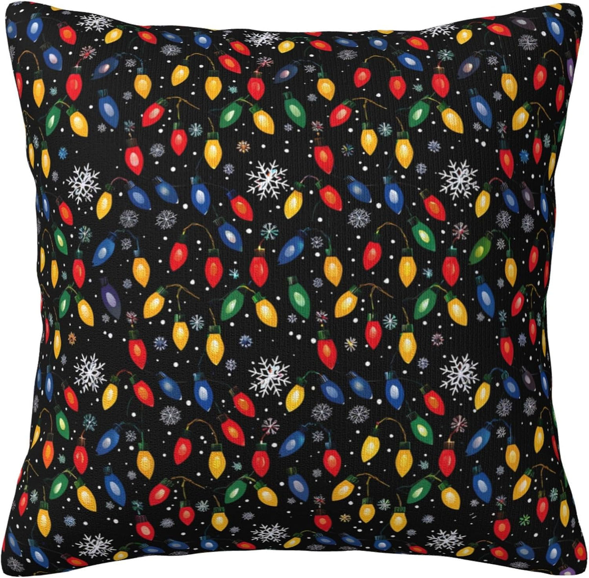 JOOCAR Christmas Pillow Covers 24 x 24 Inches Christmas Candy Cane Pillow Case for Winter Holiday Decorations for Couch Sofa Bed