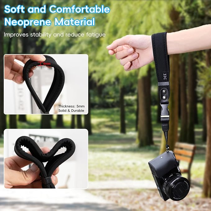 Quick Release Soft Neoprene Camera Hand Wrist Grip Strap